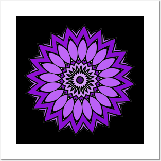 Purple Kaleidoscope Posters and Art